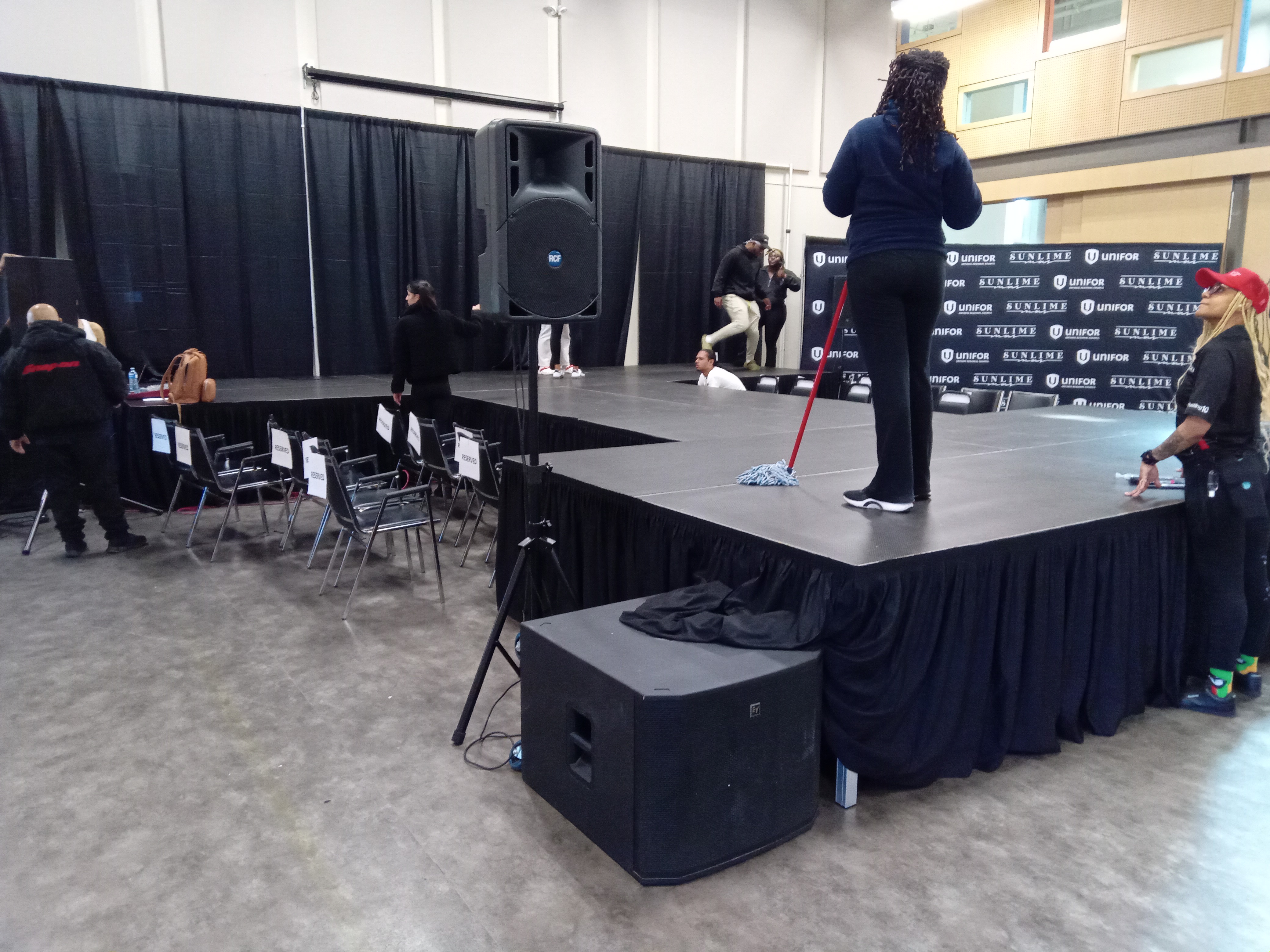 Large EventXcel stage and runway at a venue